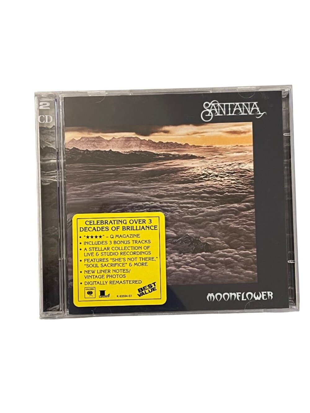 Santana Moonflower 2CD Album 2003 Rock Legacy Recordings Pre-Owned